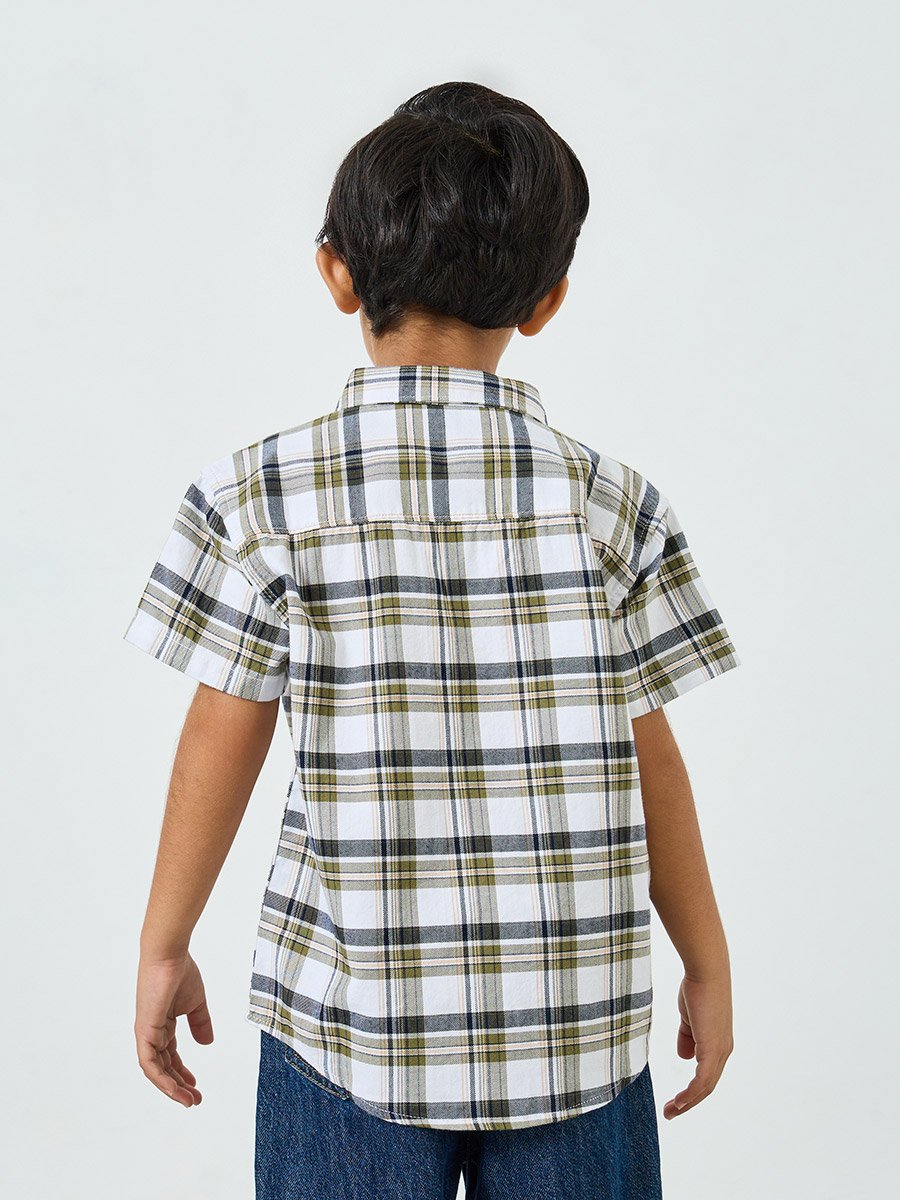 Boys Checked Cotton Shirt