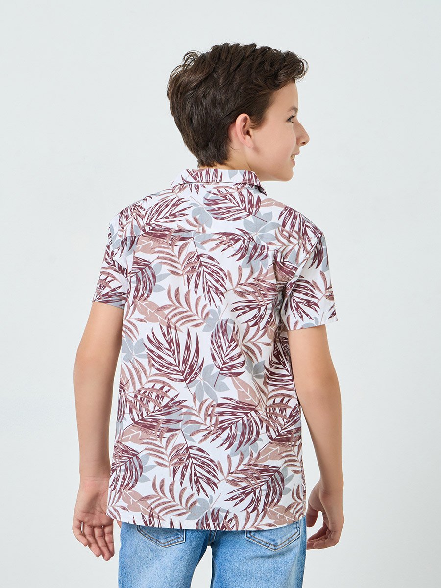 Boys Printed Short Sleeve Shirt