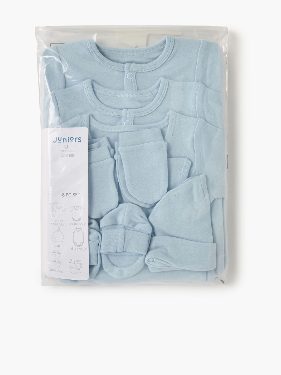 Solid 8-piece Apparel  Set