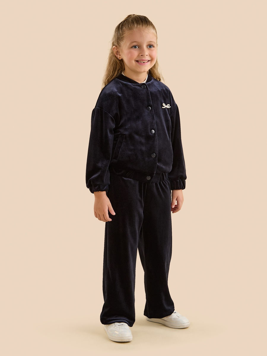 Velour Bomber Jacket and Pants Set