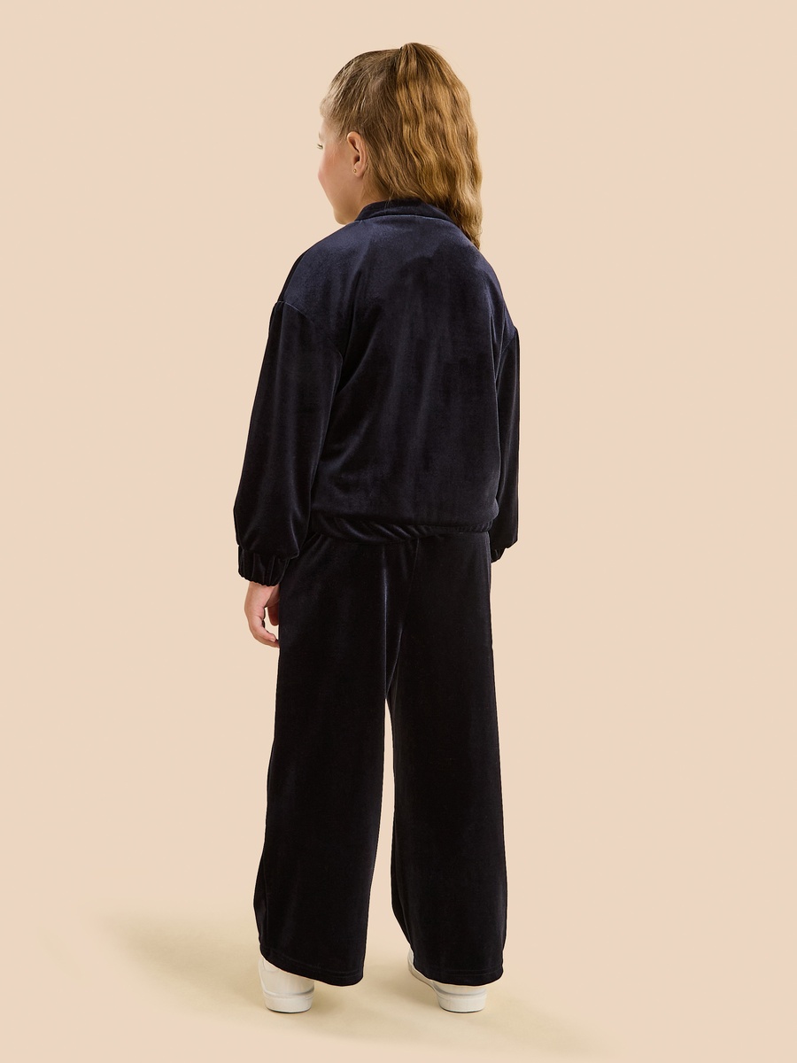 Velour Bomber Jacket and Pants Set
