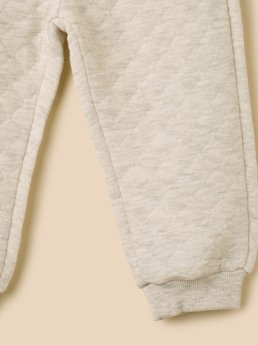 Printed Bodysuit with Quilted Hoodie and Joggers