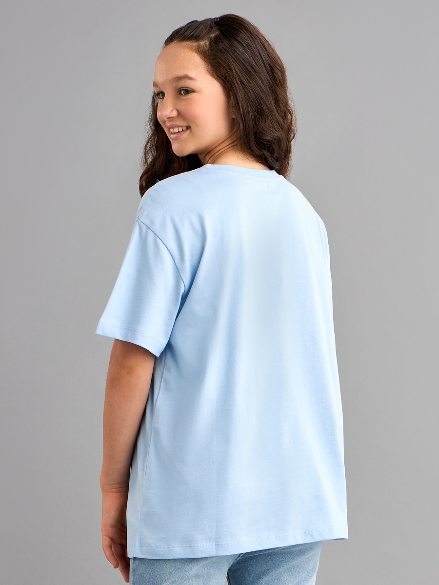 Varsity Print Oversized Cotton T-Shirt