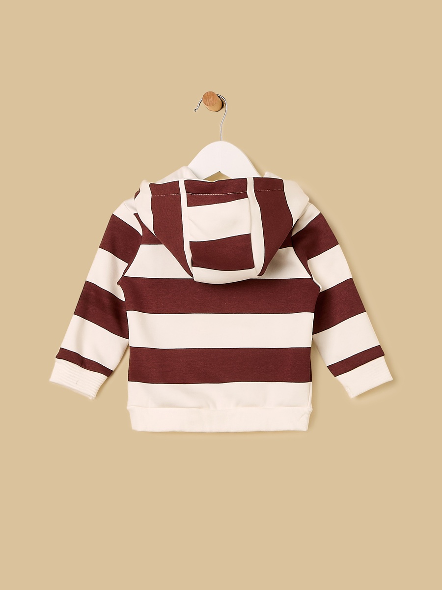 Striped Hooded Sweatshirt