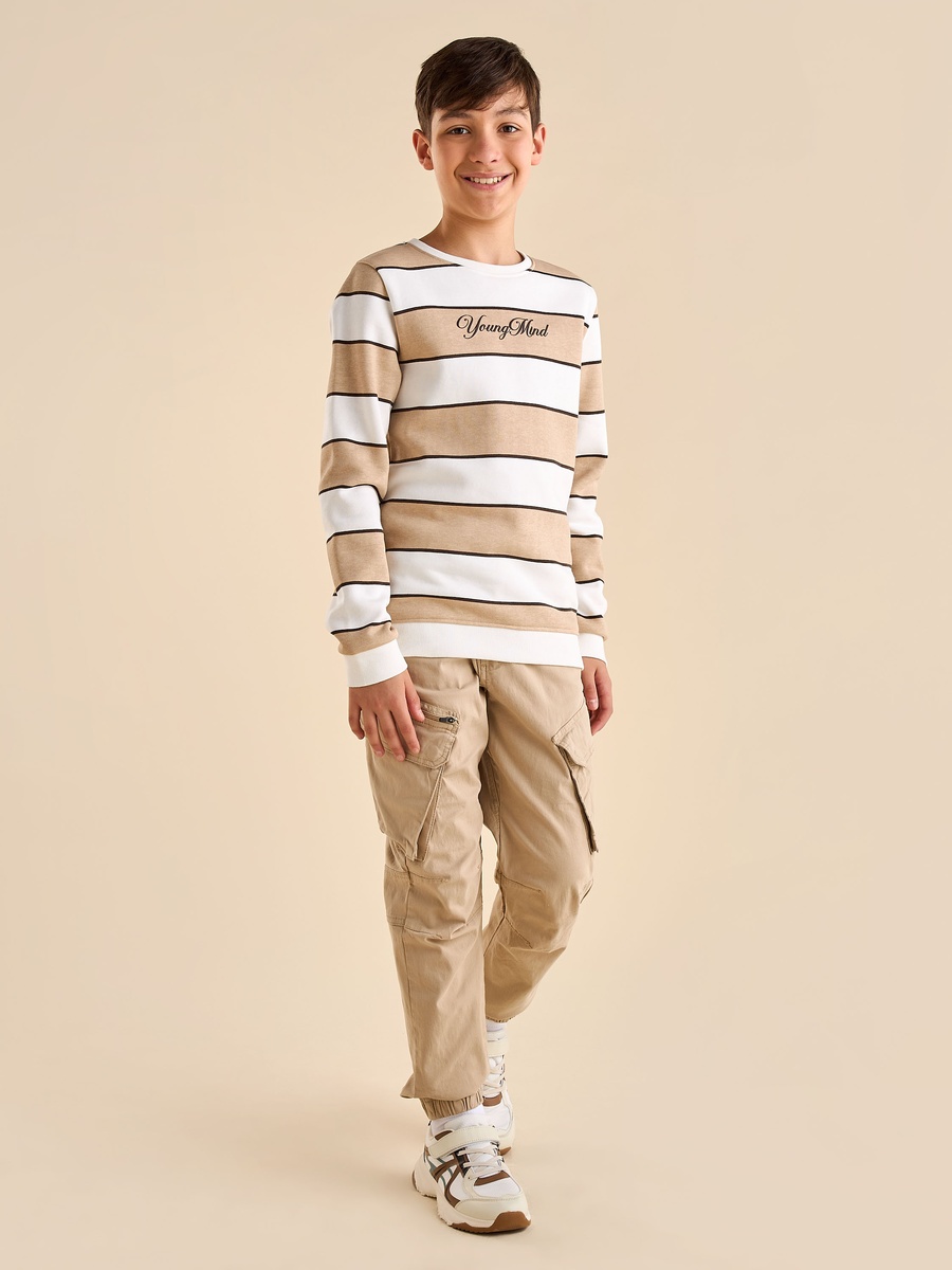 Striped Cotton Sweatshirt