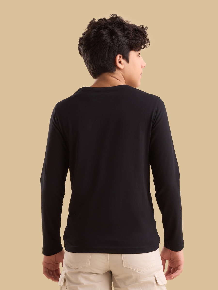 Graffiti Print Cotton T-Shirt