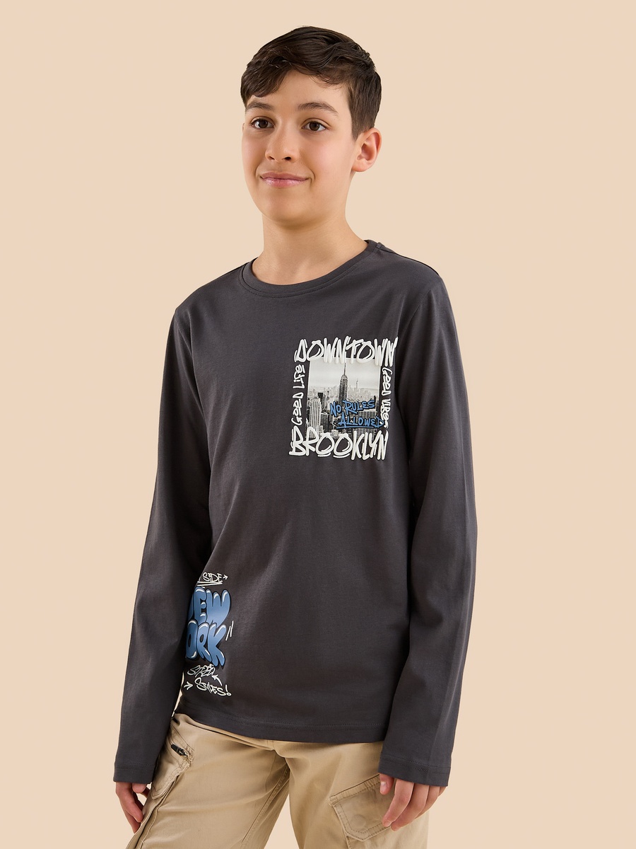 Graphic Print Cotton T-Shirt