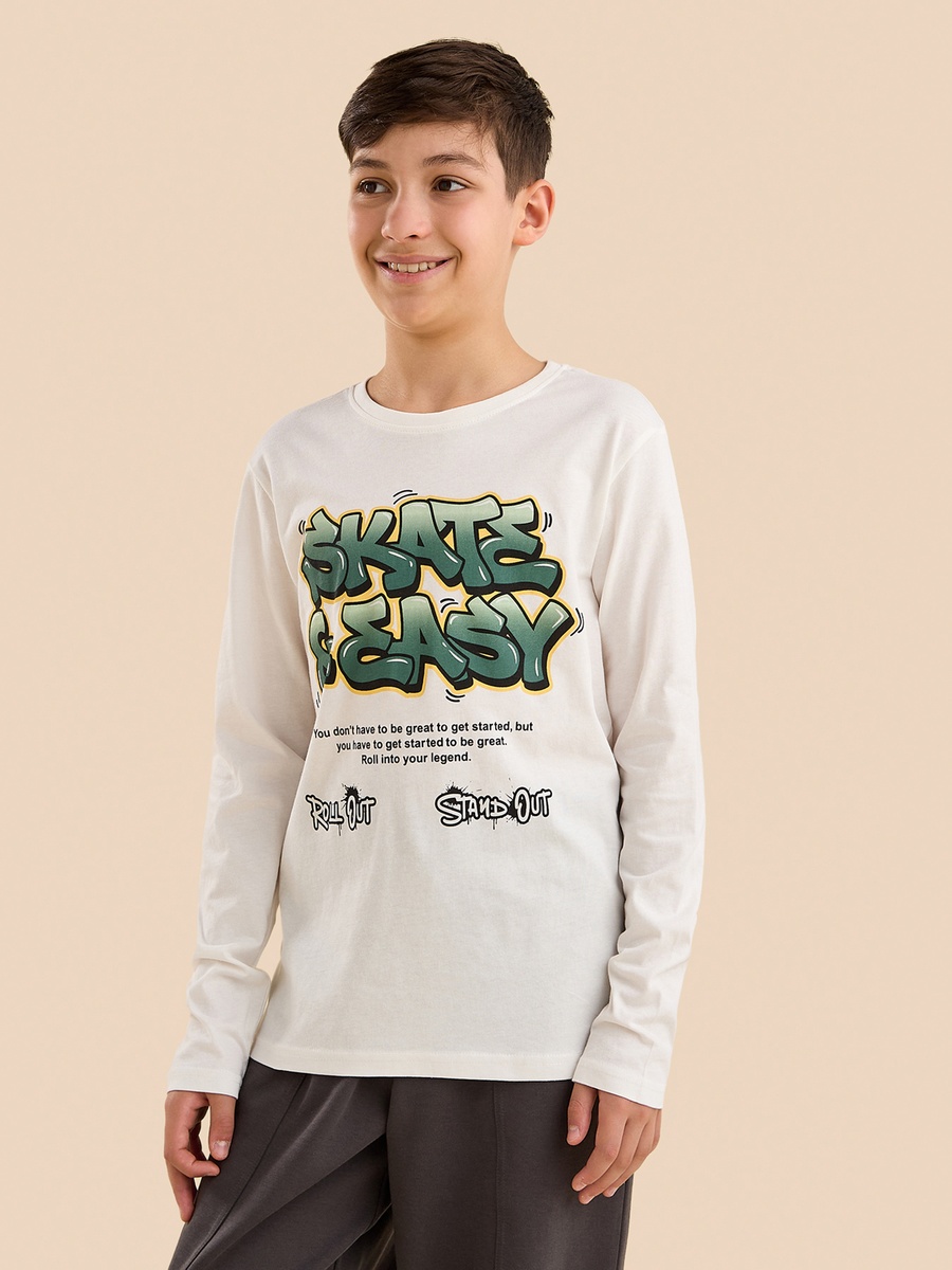 Graffiti Print Cotton T-Shirt