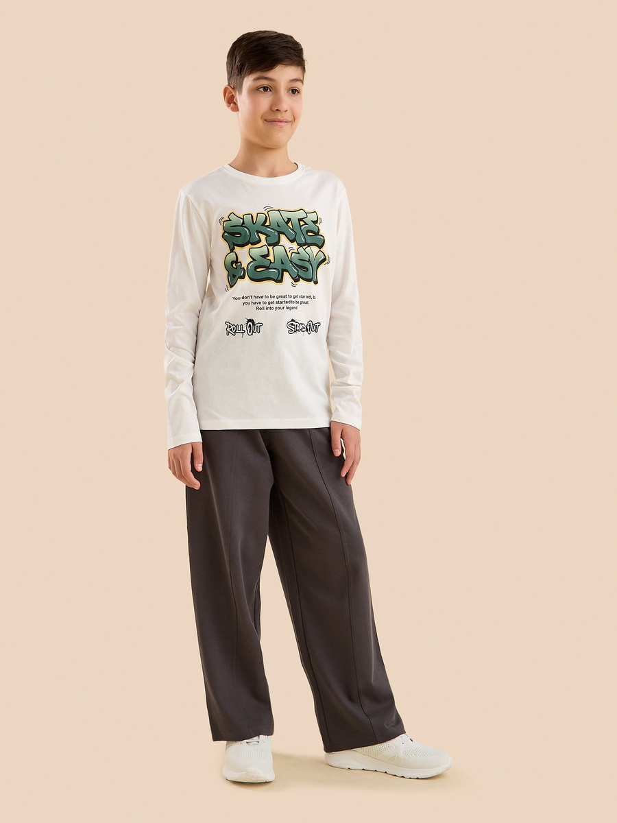 Graffiti Print Cotton T-Shirt