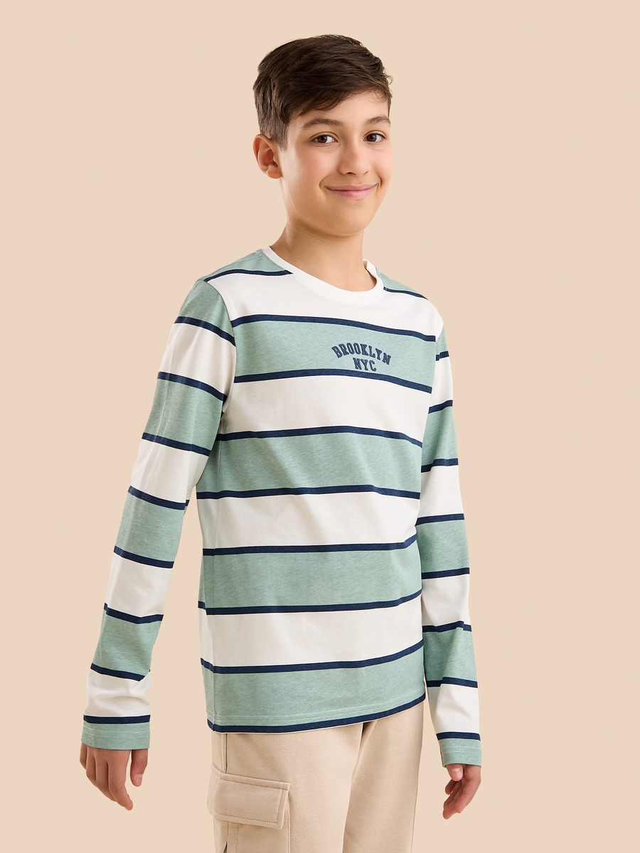 Striped Cotton T-Shirt
