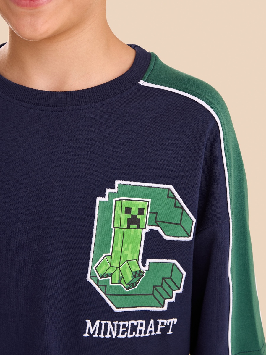 Minecraft Print Cotton T-Shirt