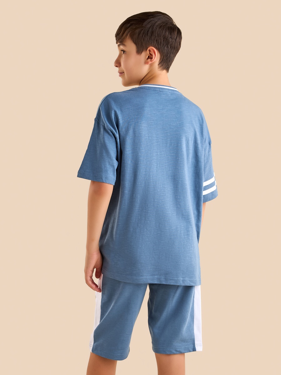 Peanut Print Cotton T-Shirt and Shorts Set