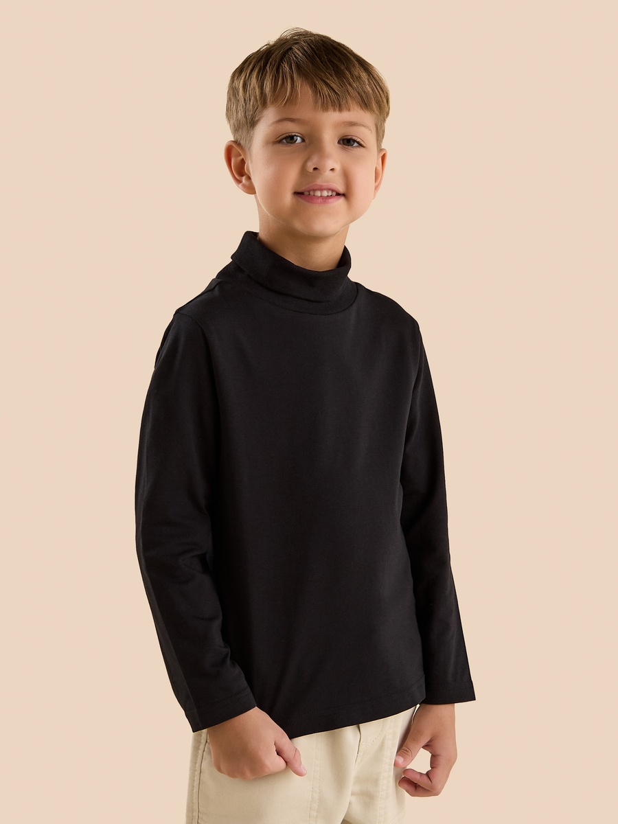 Plain Turtleneck T-Shirt