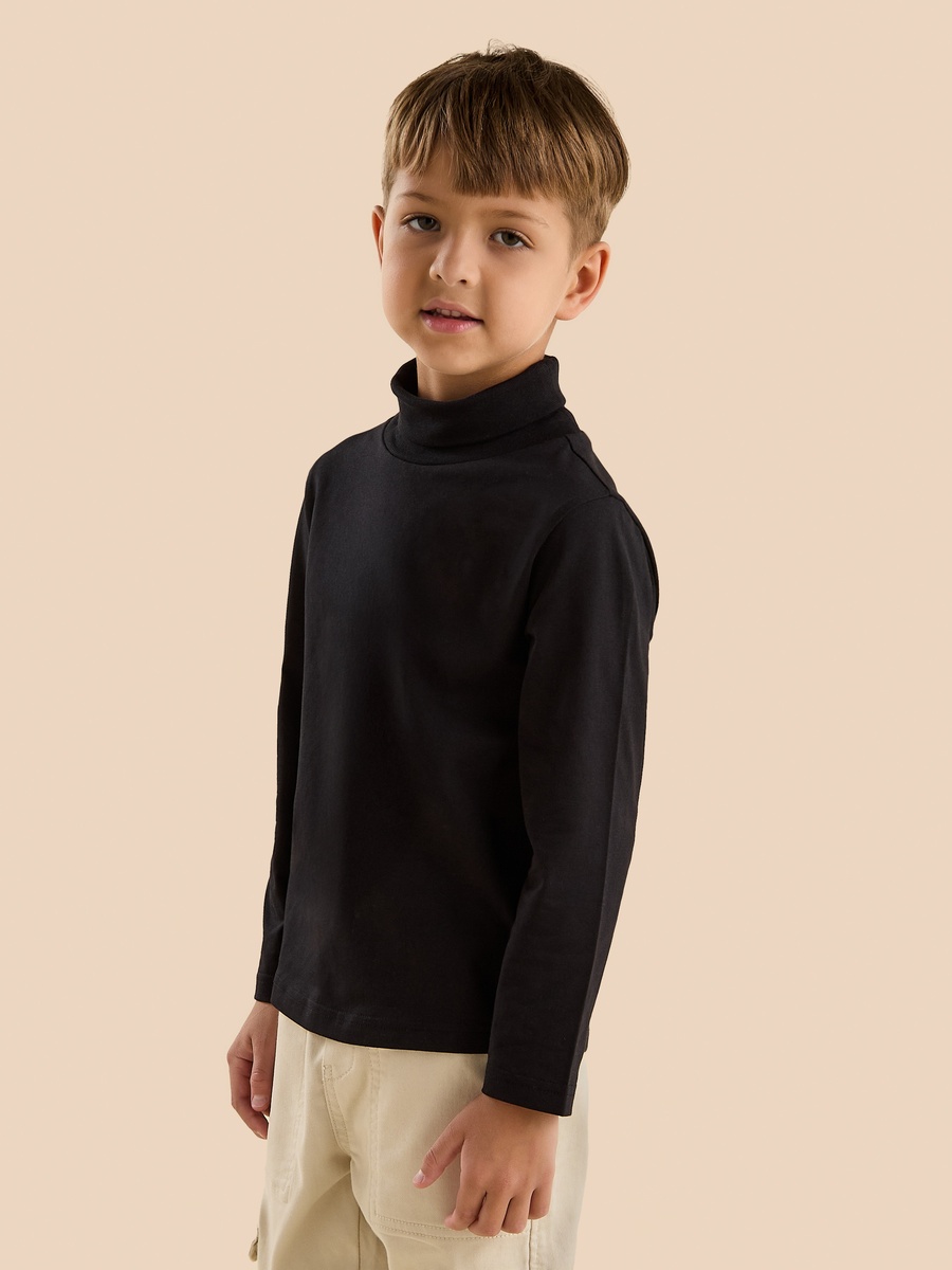 Plain Turtleneck T-Shirt