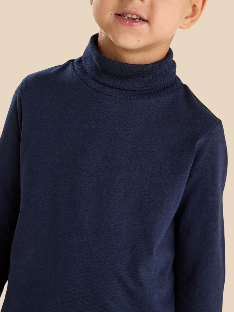 Plain Turtleneck T-Shirt