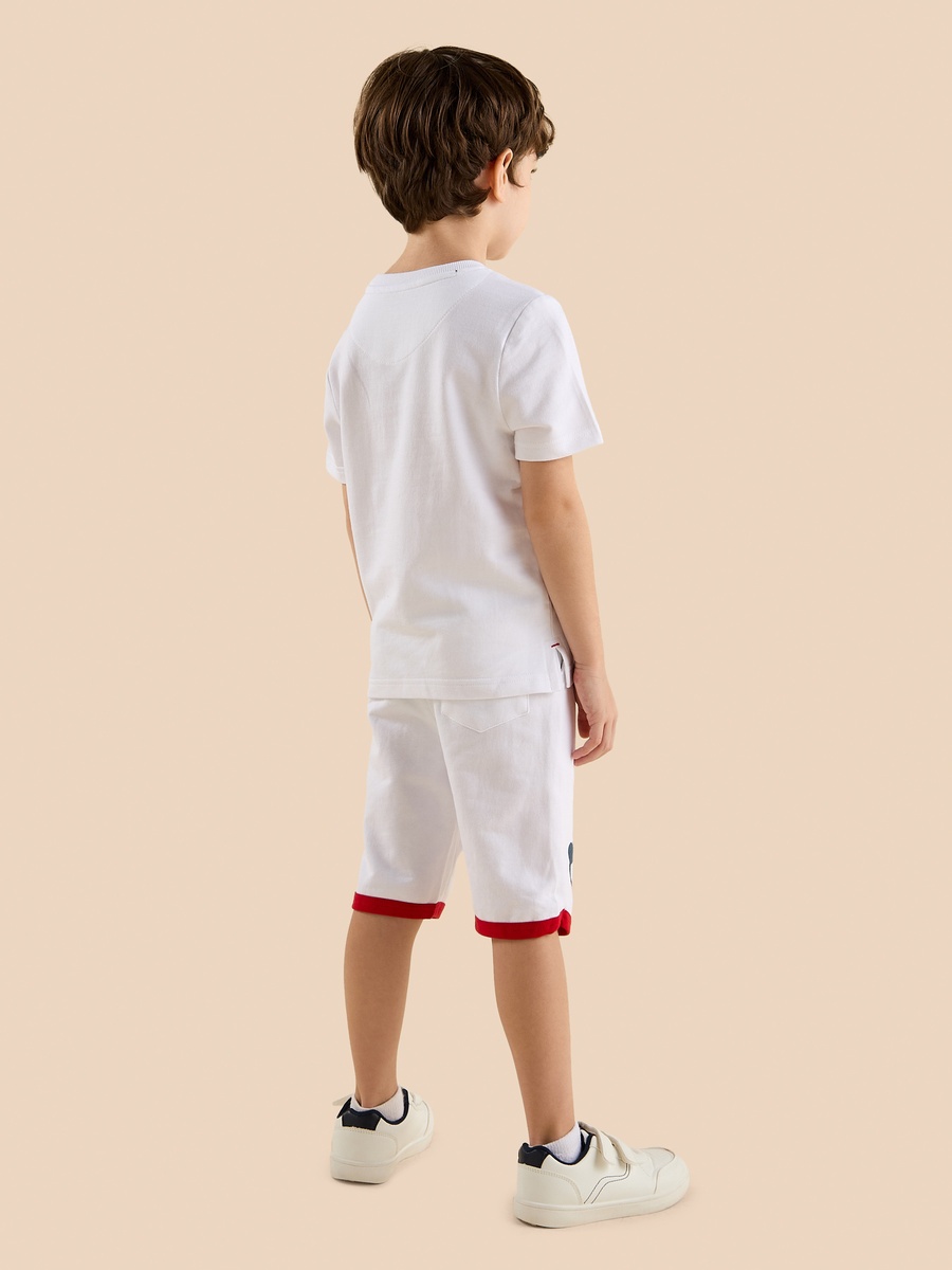 Mickey Mouse Print T-Shirt and Shorts Set