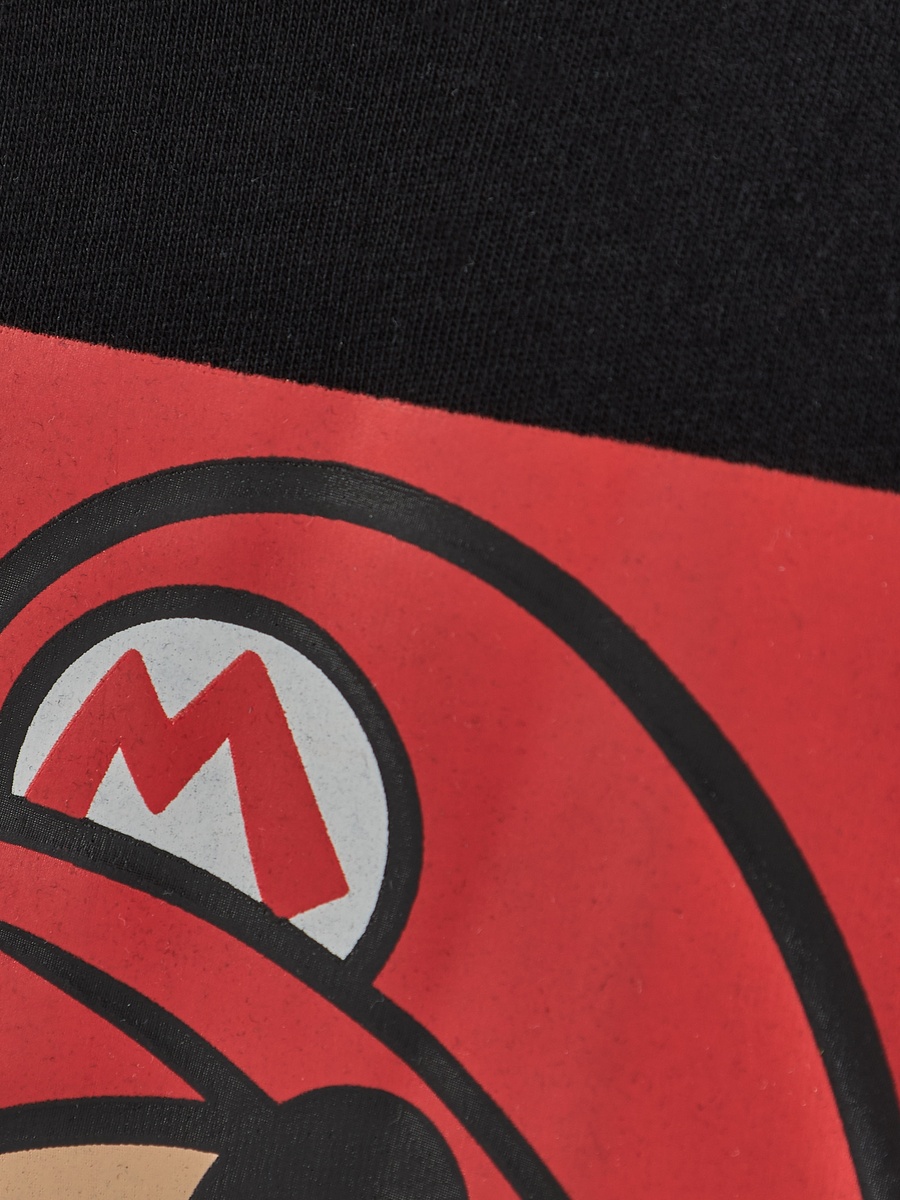 Mario Print Cotton T-Shirt