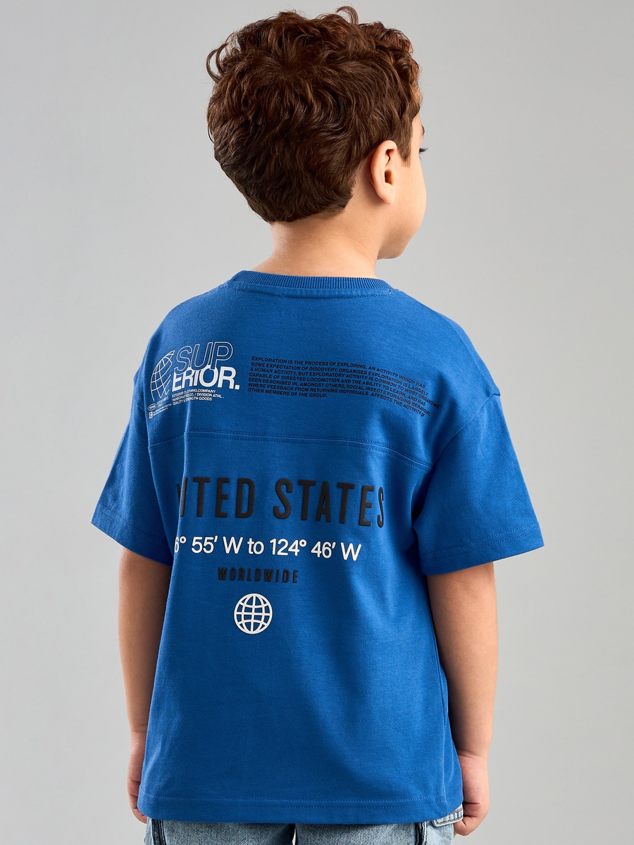 Printed Cut and Sew Cotton T-Shirt