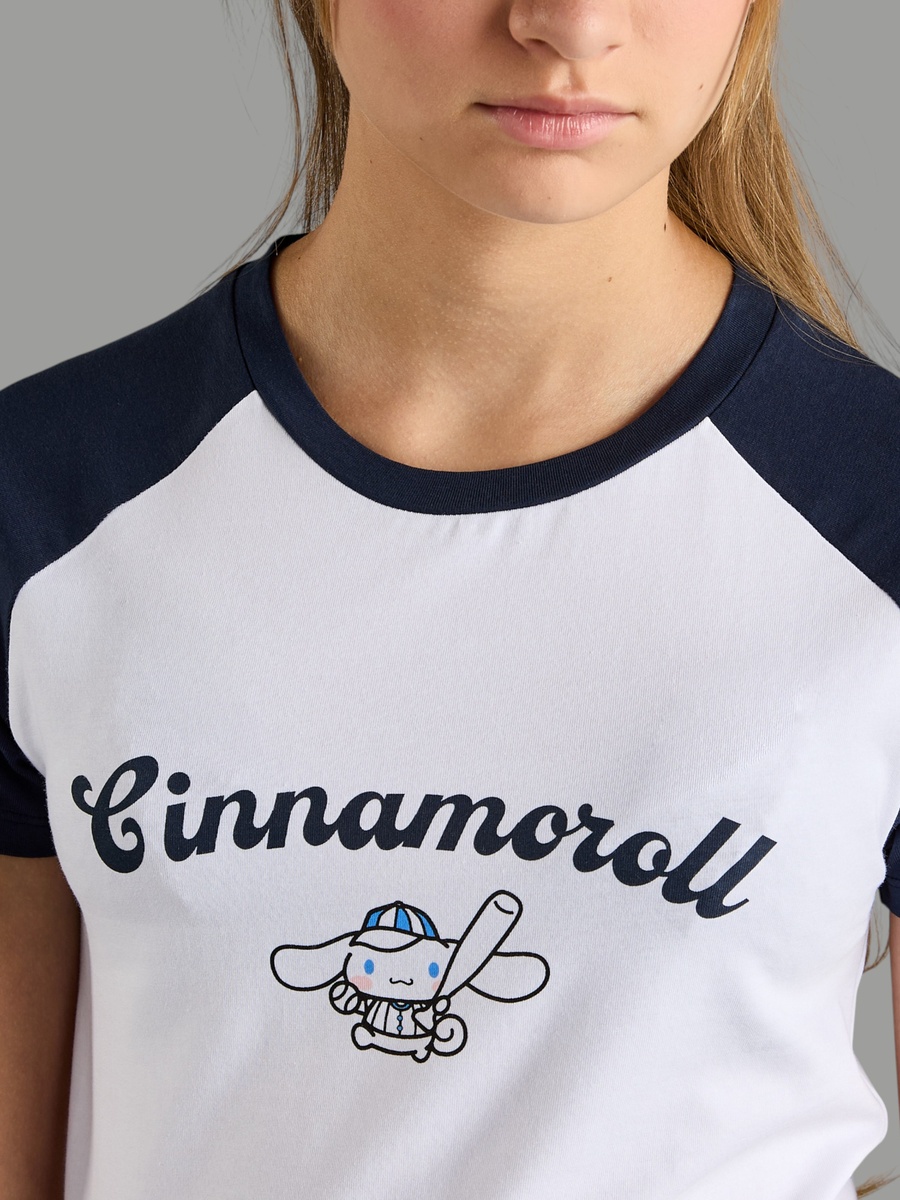Cinnamoroll Print Colourblock T-Shirt