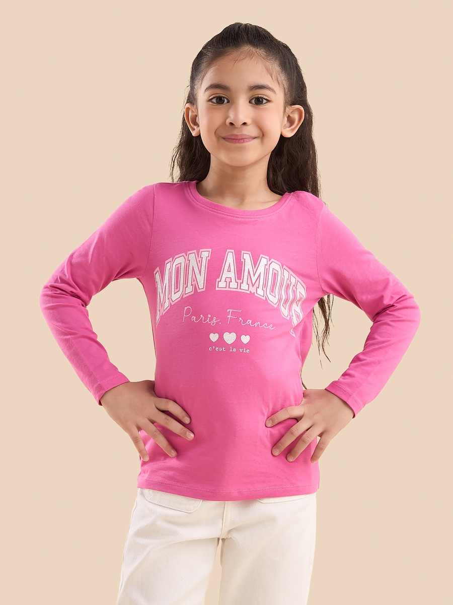 Mon Amour Print Cotton T-Shirt