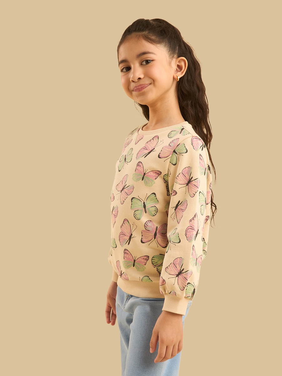 Butterfly Print Sweatshirt