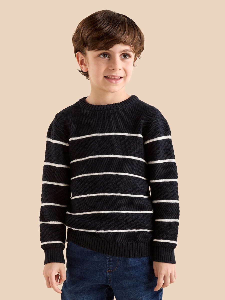 Striped Jacquard Sweater