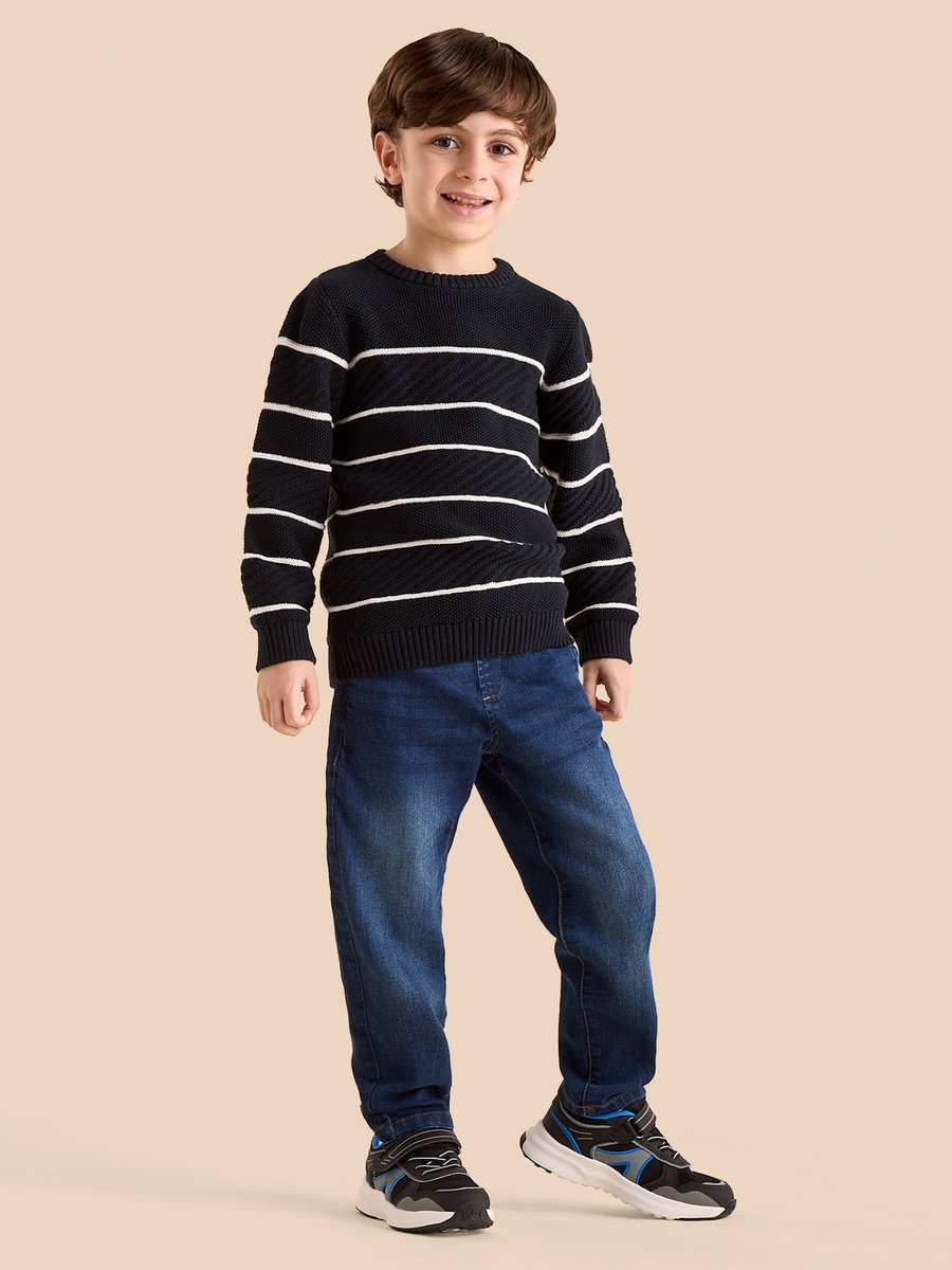 Striped Jacquard Sweater