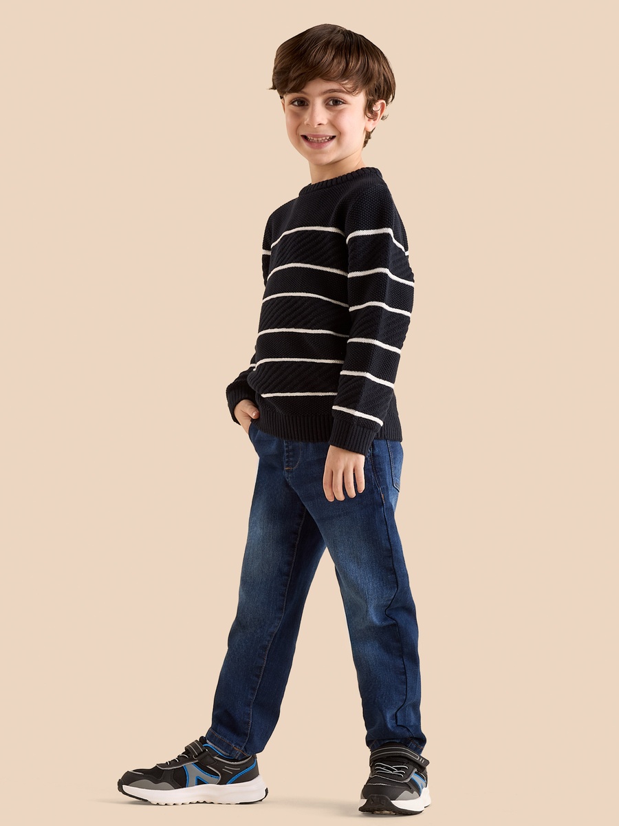 Striped Jacquard Sweater