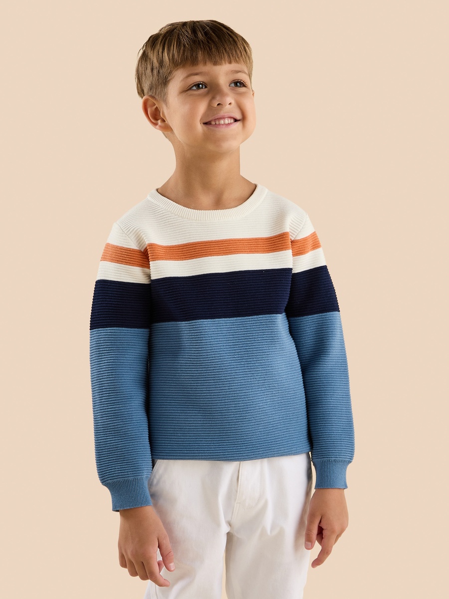 Colourblock Ottoman Sweater