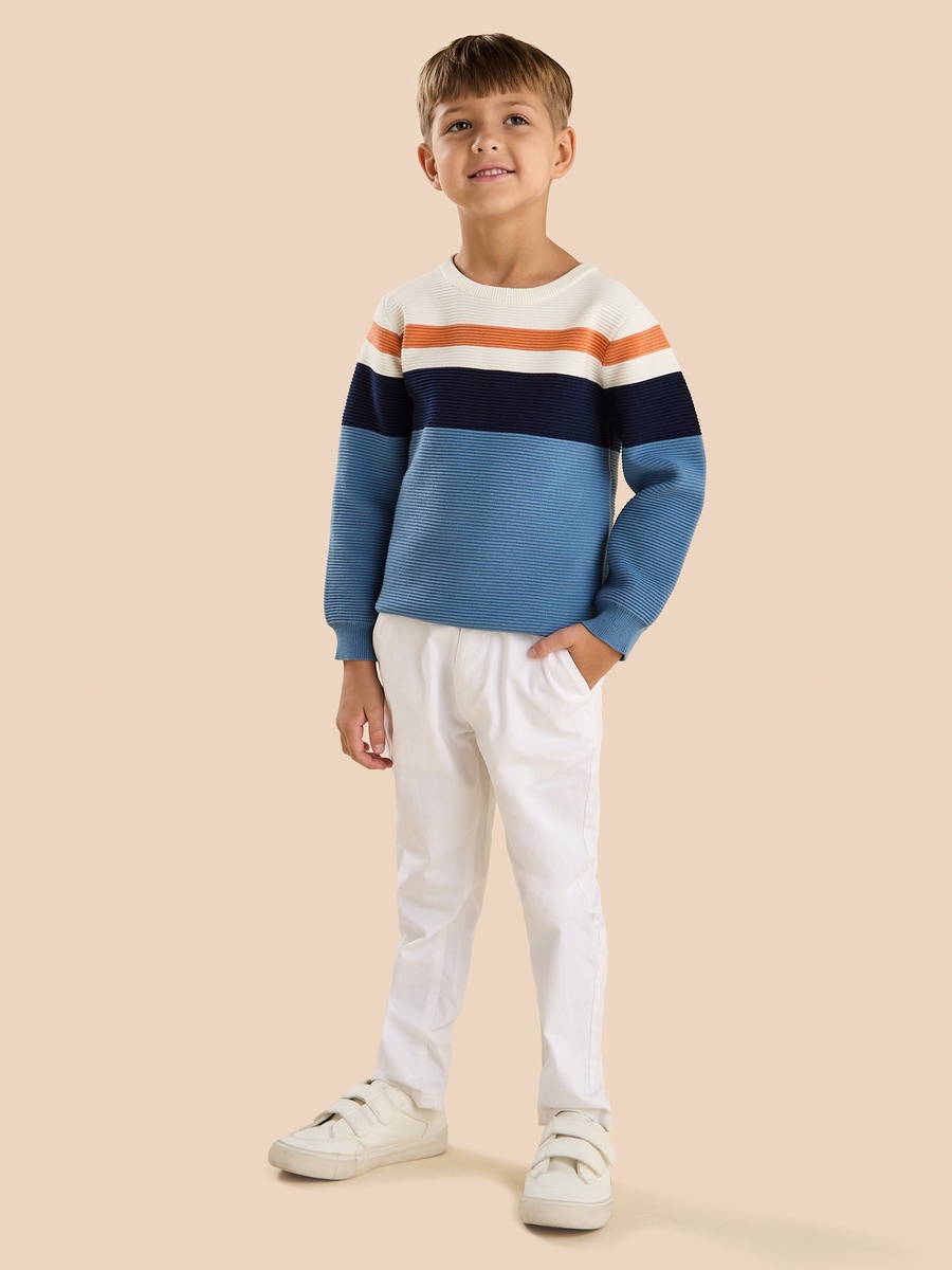 Colourblock Ottoman Sweater