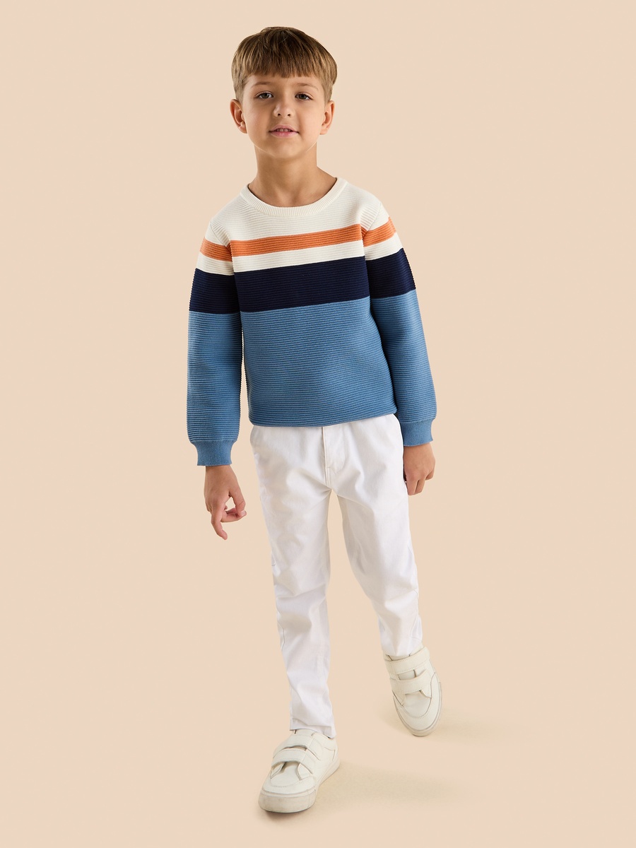 Colourblock Ottoman Sweater