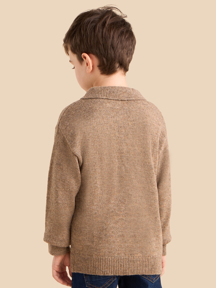 Textured Collared Sweater