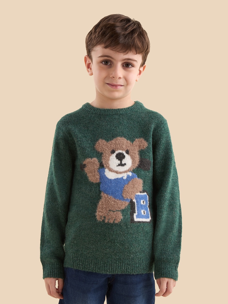Bear Applique Sweater