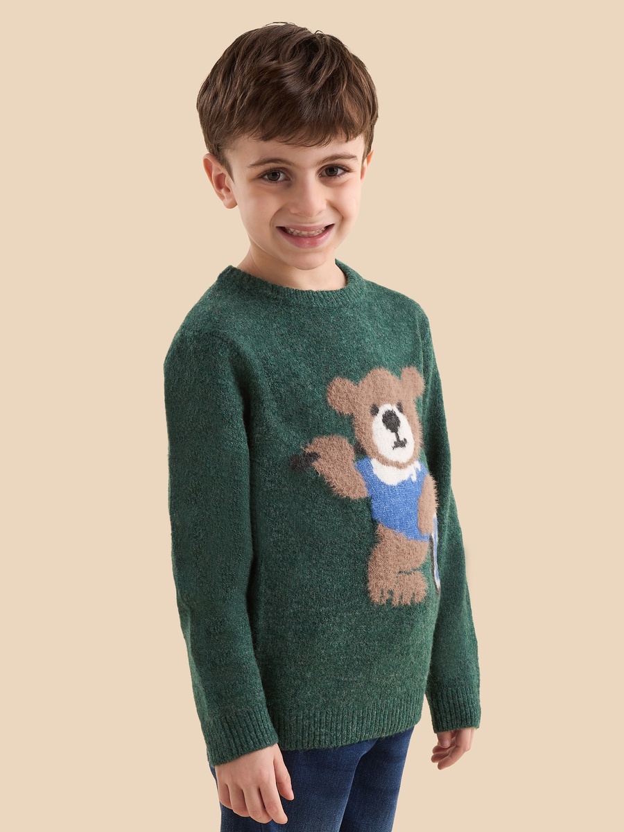 Bear Applique Sweater