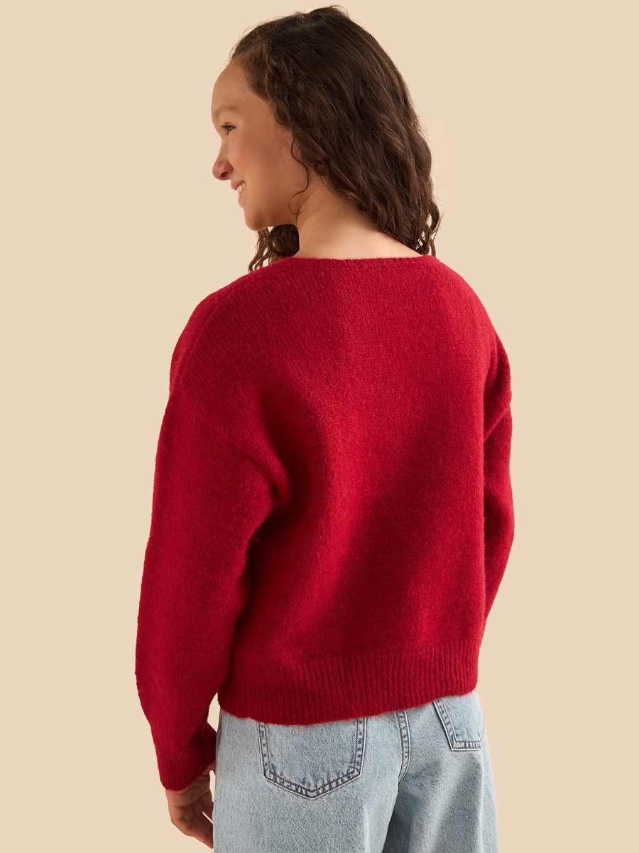 Floral 3D Applique Sweater