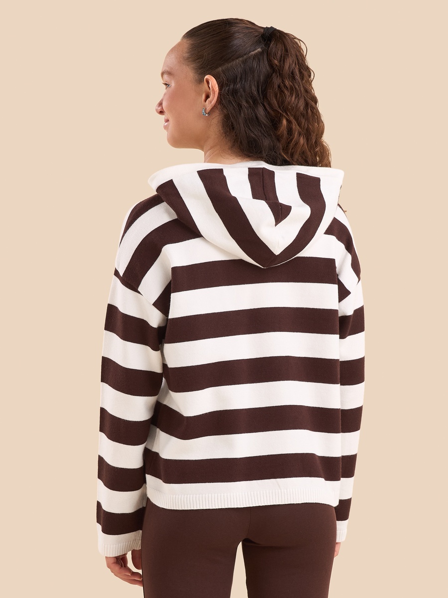 Striped Hooded Sweater