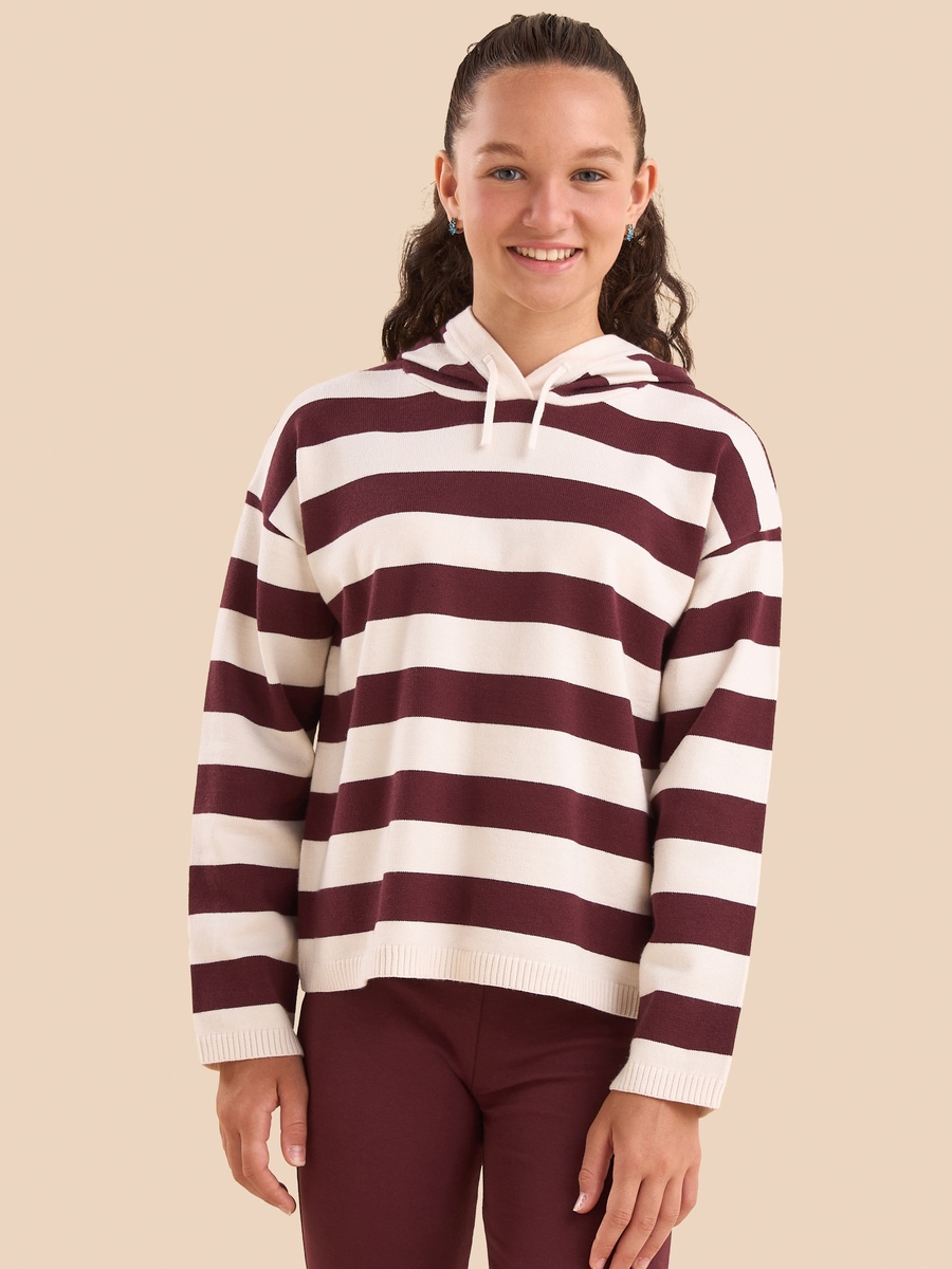 Striped Hooded Sweater