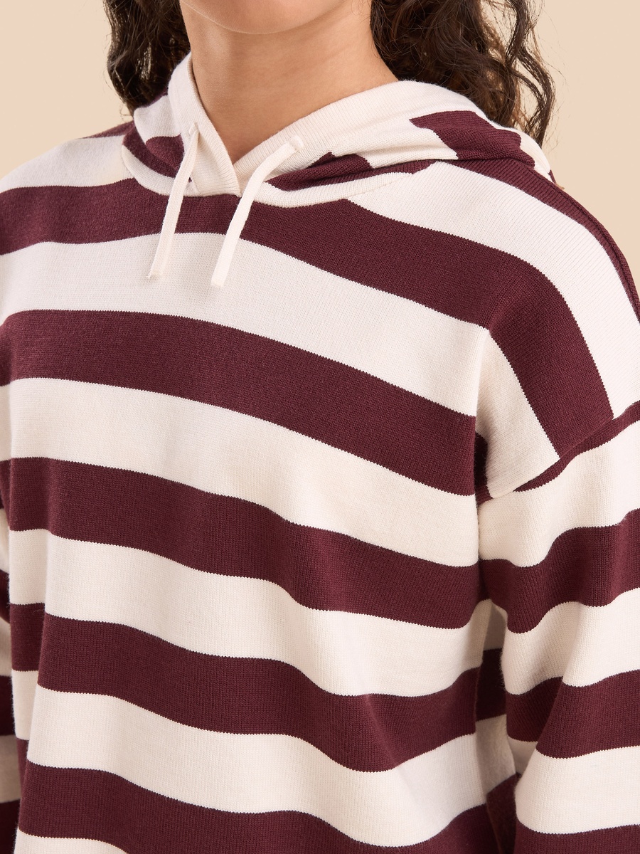 Striped Hooded Sweater