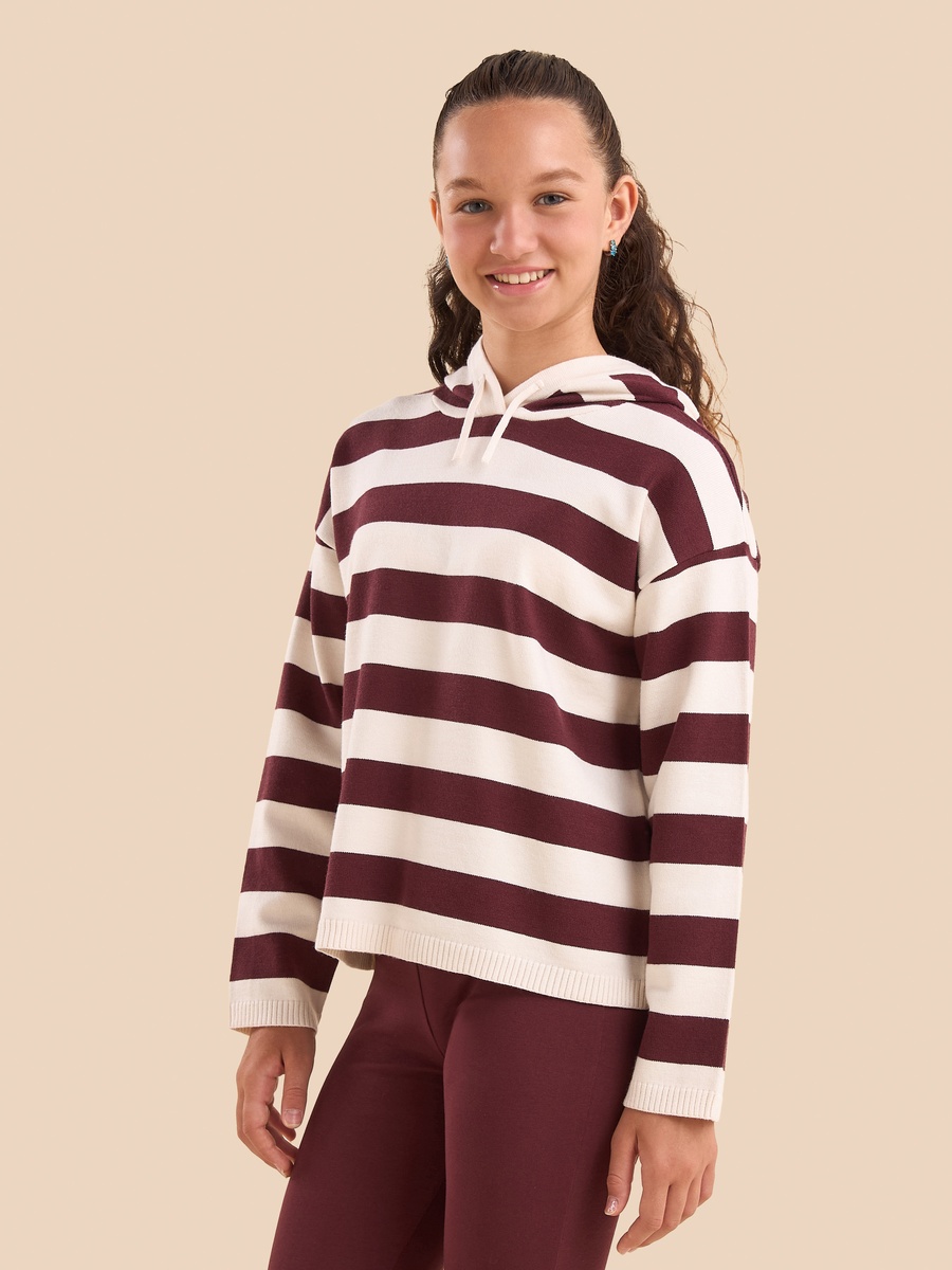 Striped Hooded Sweater