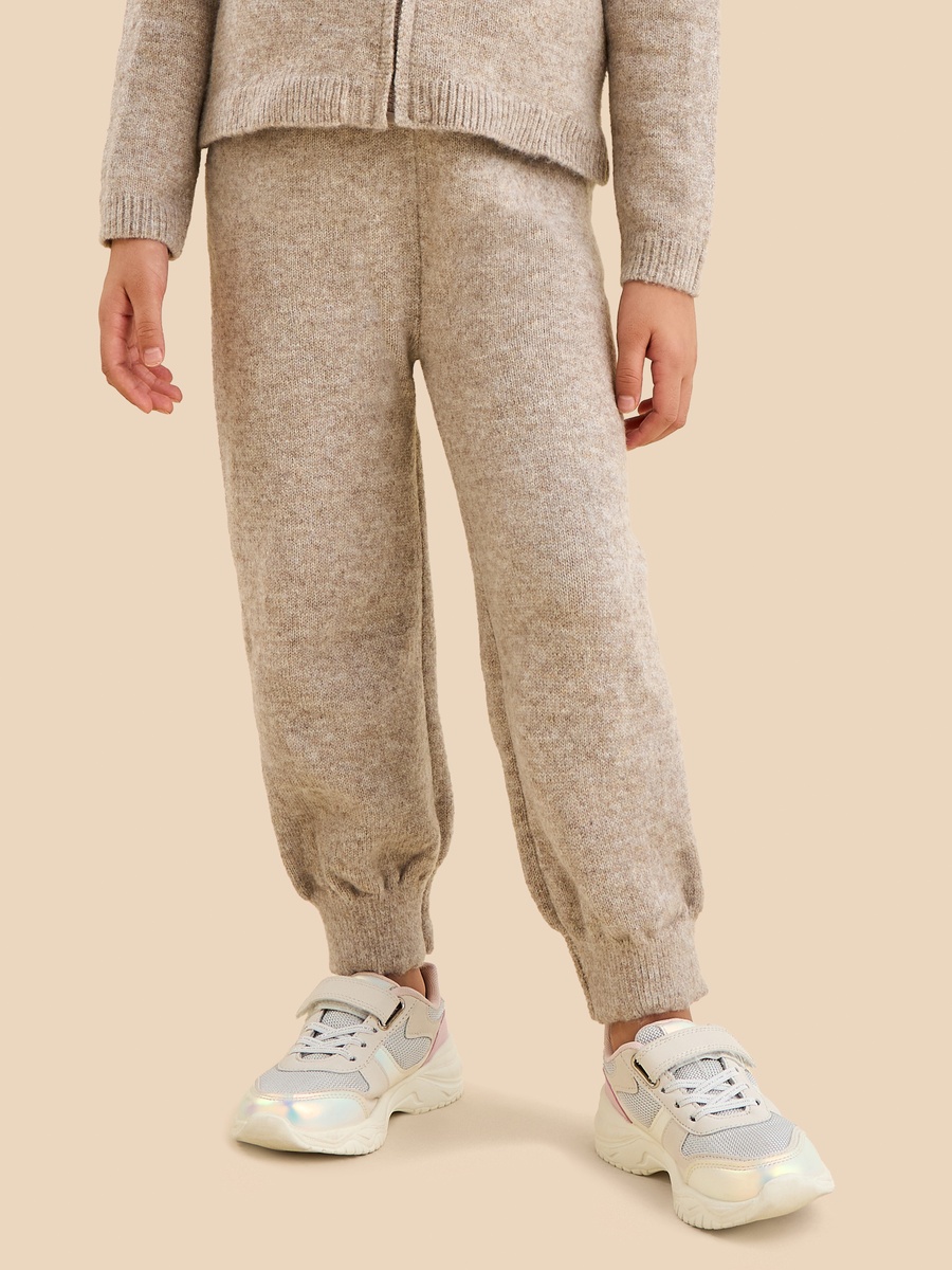 Plush Accent Hooded Zip Through Cardigan and Jogger Set