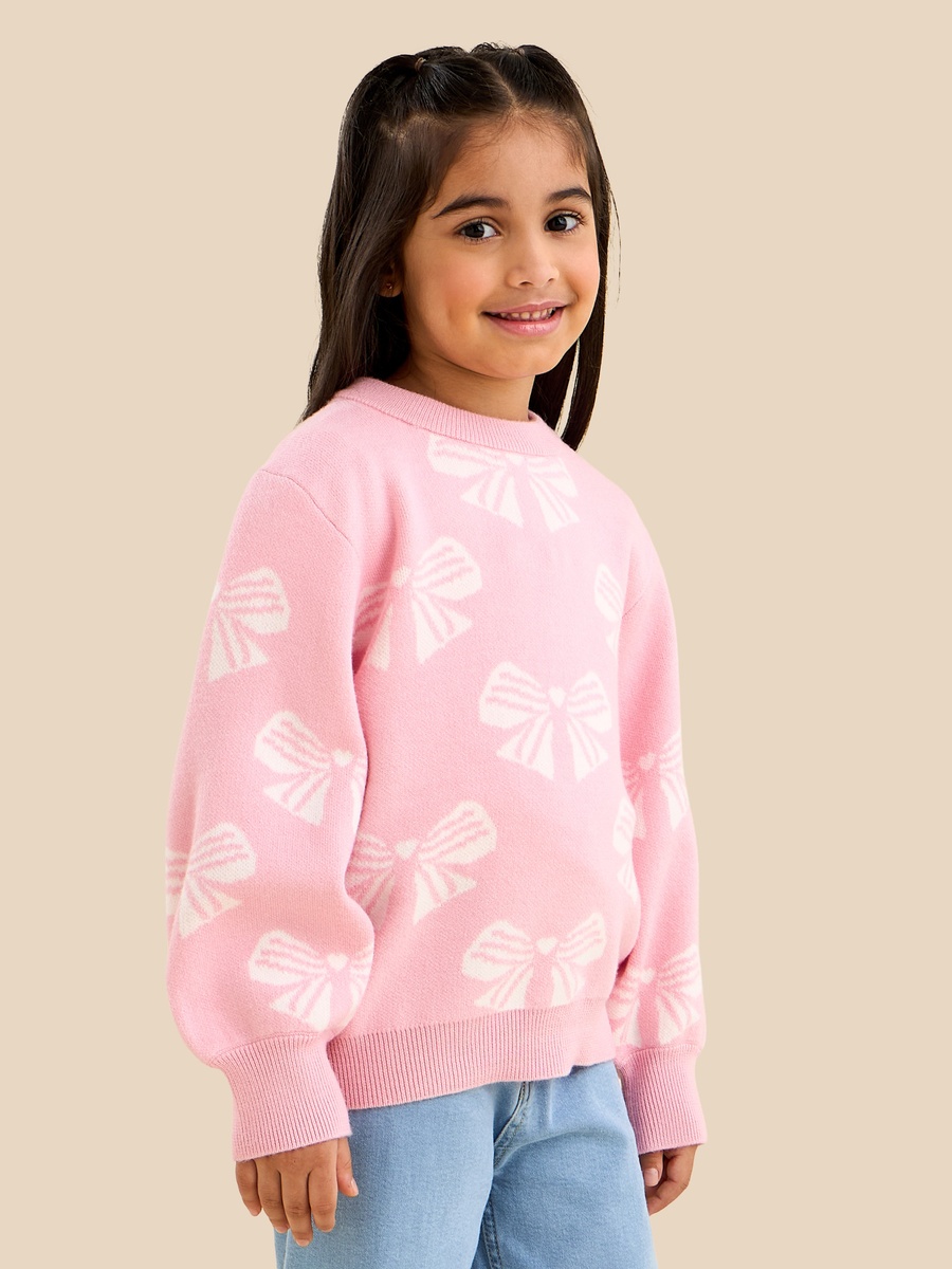 Bow Print Sweater