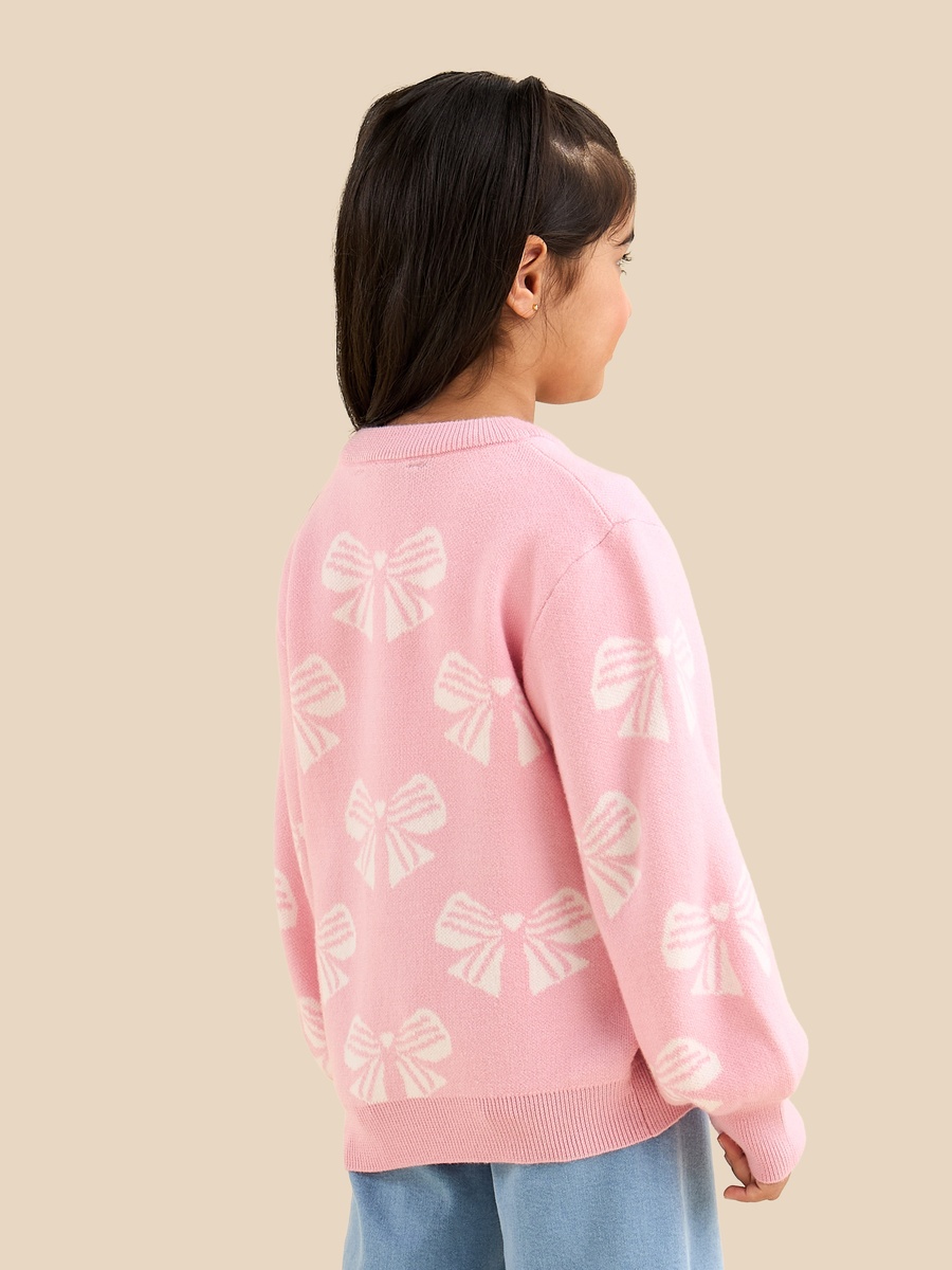 Bow Print Sweater
