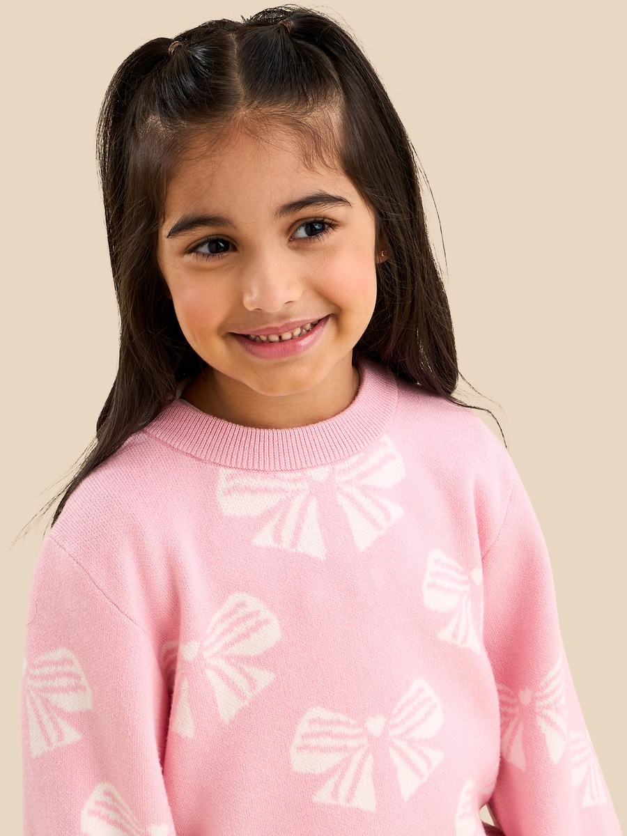 Bow Print Sweater