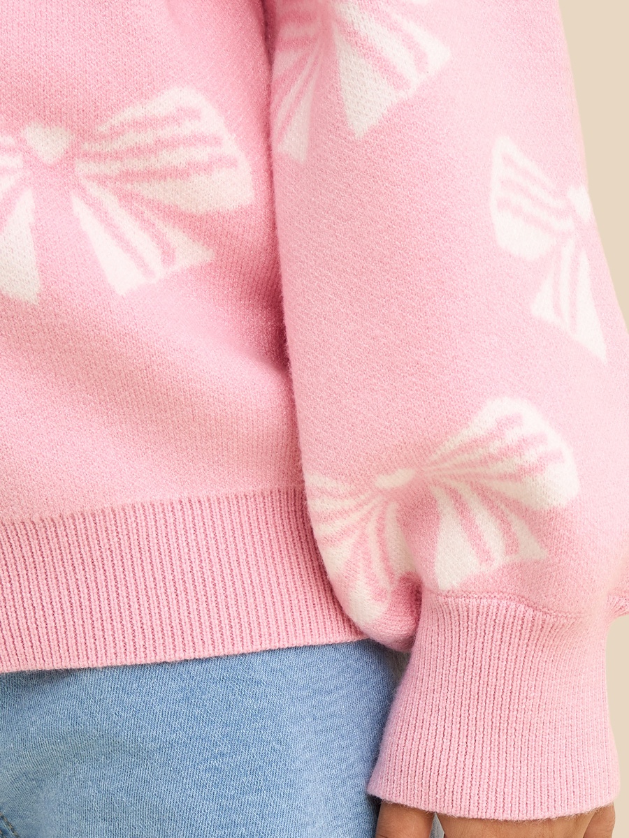 Bow Print Sweater