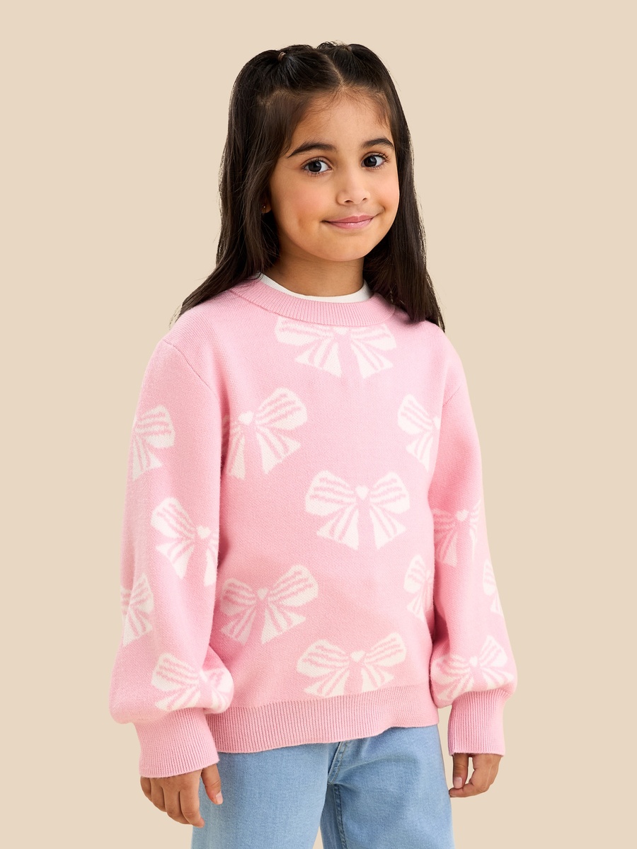 Bow Print Sweater