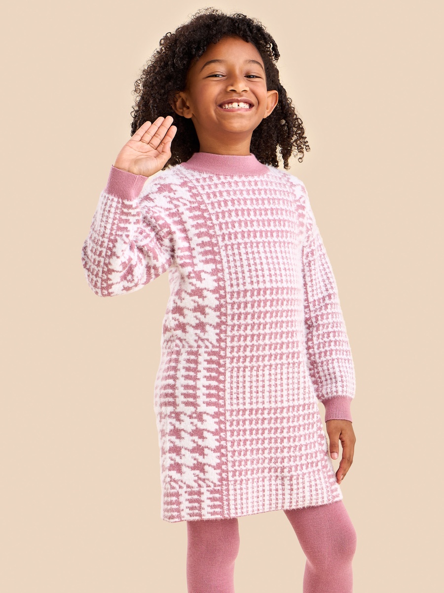 Textured A-Line Dress with Tights For Default Category at Kuwait | Styli Textured A-Line Dress with Tights For Default Category at Kuwait | Styli