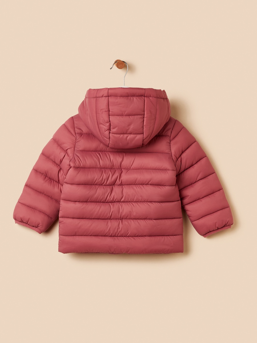 Plain Hooded Puffer Jacket
