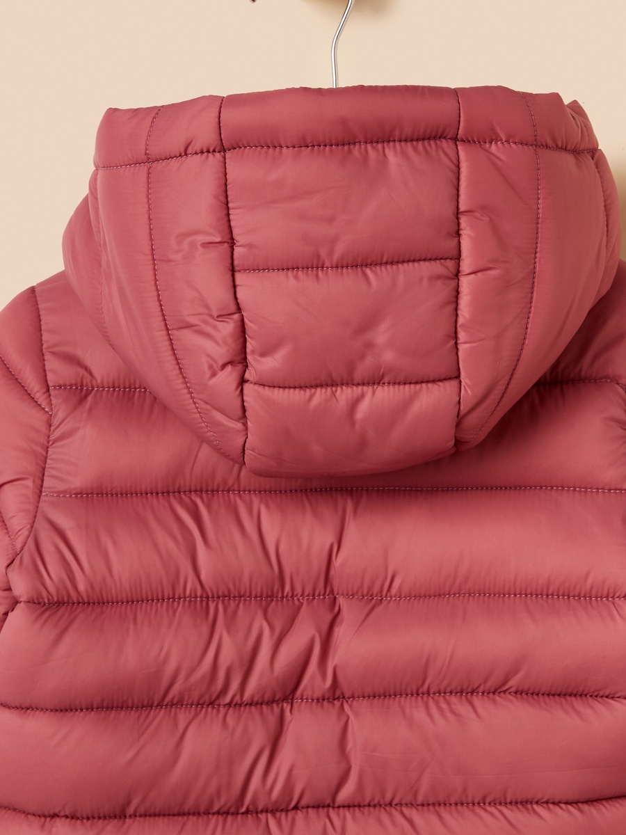 Plain Hooded Puffer Jacket