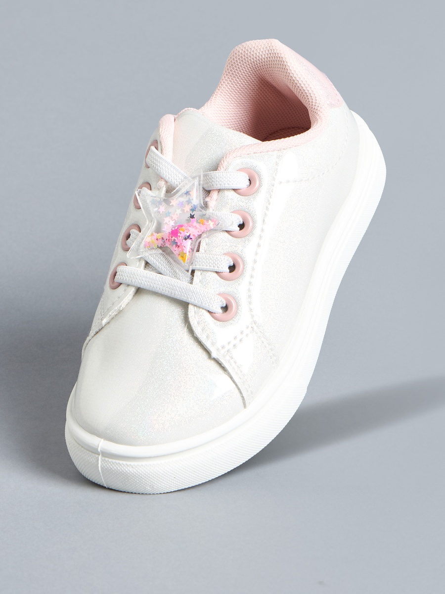 Star Accent Lace-Up Sneakers