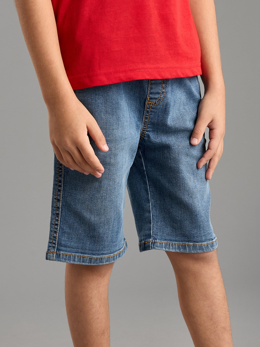 شورت دينم سادة بجيوب